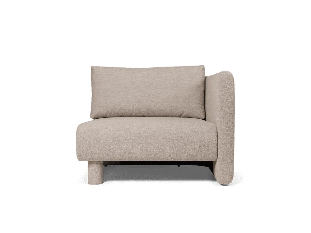 Ferm Living Dase Sofa Armrest Right - Soft Bouclé - Natural — фото 2