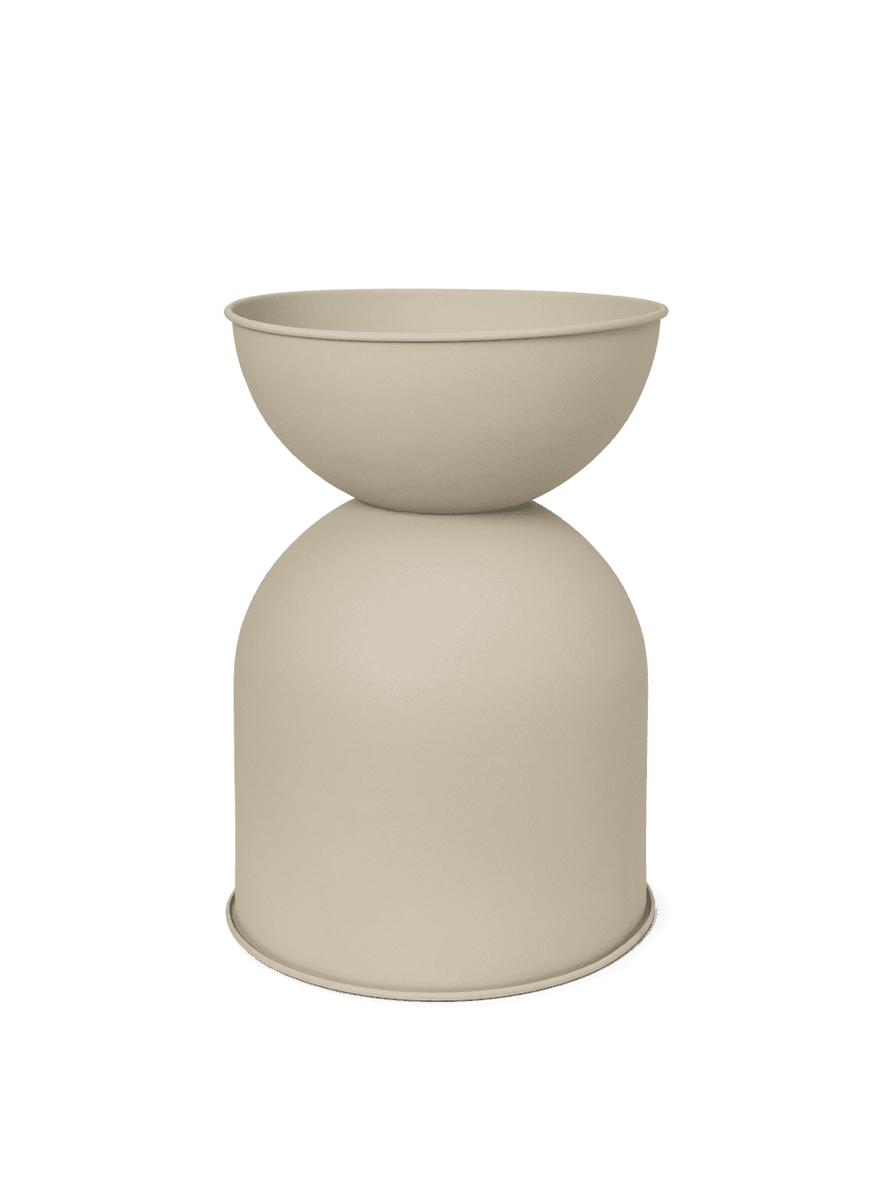 Ferm Living Hourglass Pot - Medium - Cashmere — фото 4