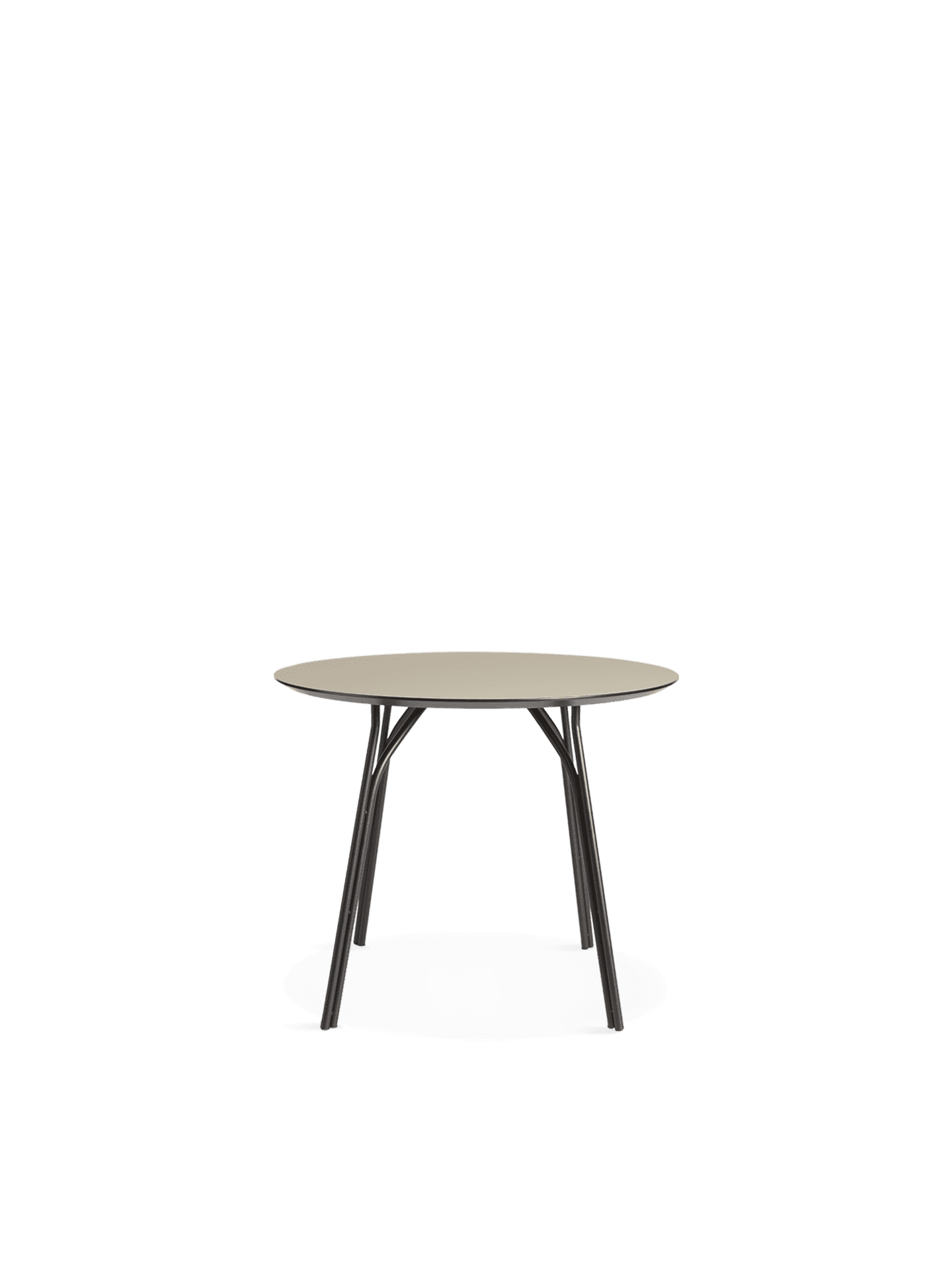 WOUD Tree dining table (90 cm) - Beige/black — фото 4