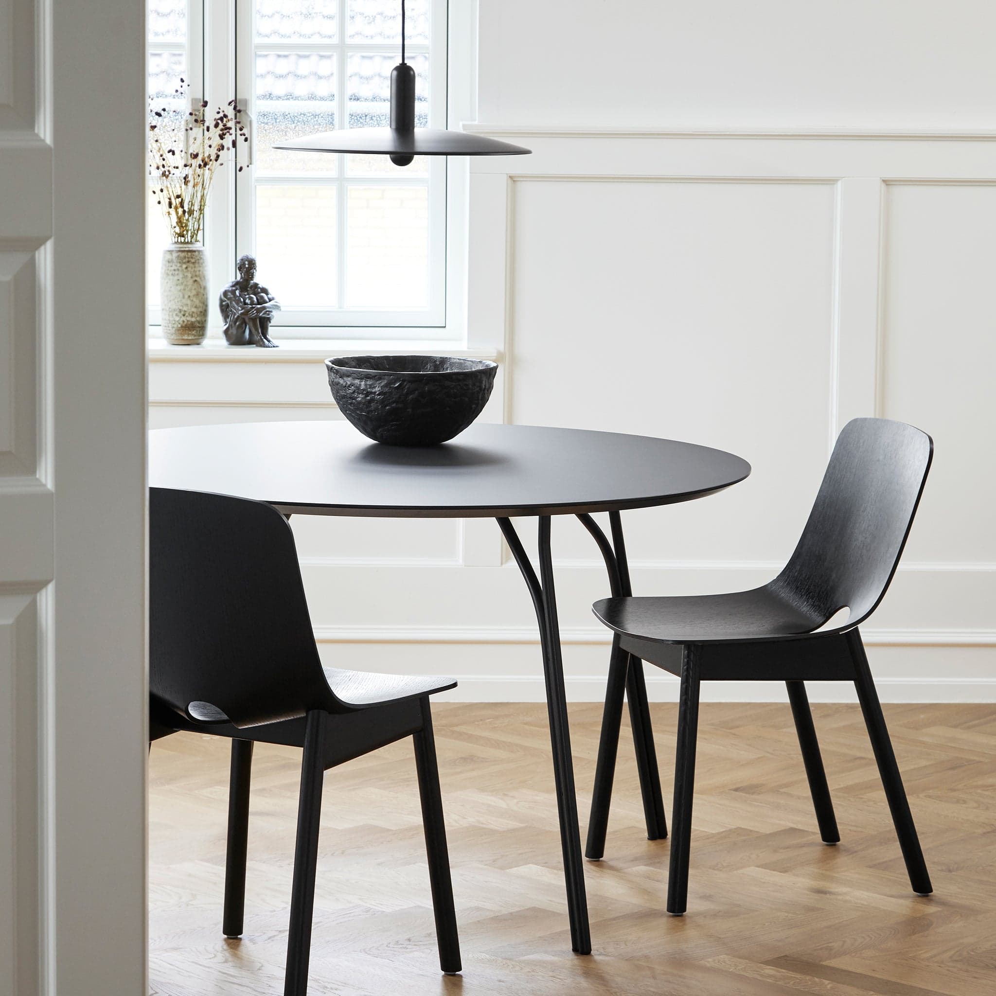 WOUD Tree dining table (120 cm) - Charcoal black/black — фото 3