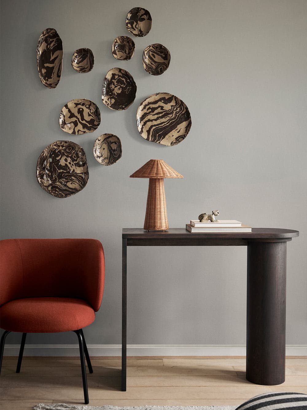 Ferm Living Pylo Console Table - Dark Stained Oak — фото 3