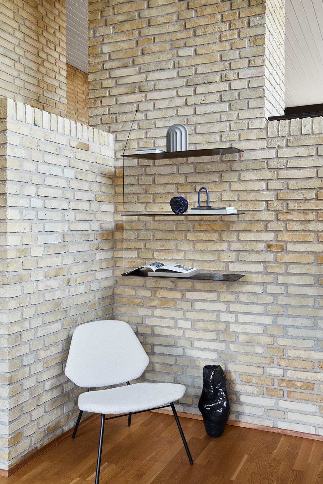 WOUD Stedge shelf (80 cm) - Black (3 shelves) — фото 3