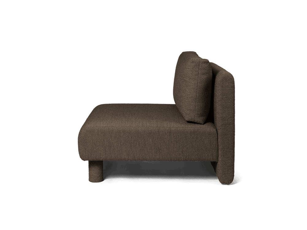 Ferm Living Dase Sofa Center - Soft Bouclé - Dark Brown — фото 4