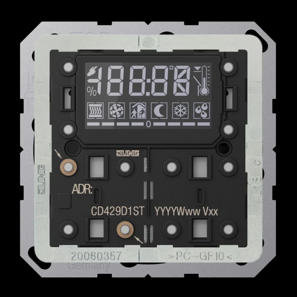 Jung KNX комнатный контроллер, F40, Secure, серия CD, 3 группы, CD429D1ST CD429D1ST