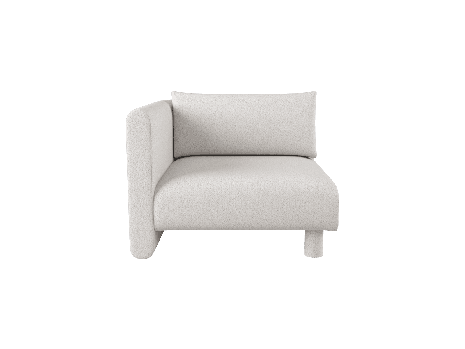Ferm Living Dase Sofa Armrest Left - Soft Bouclé - Off-white/Sand