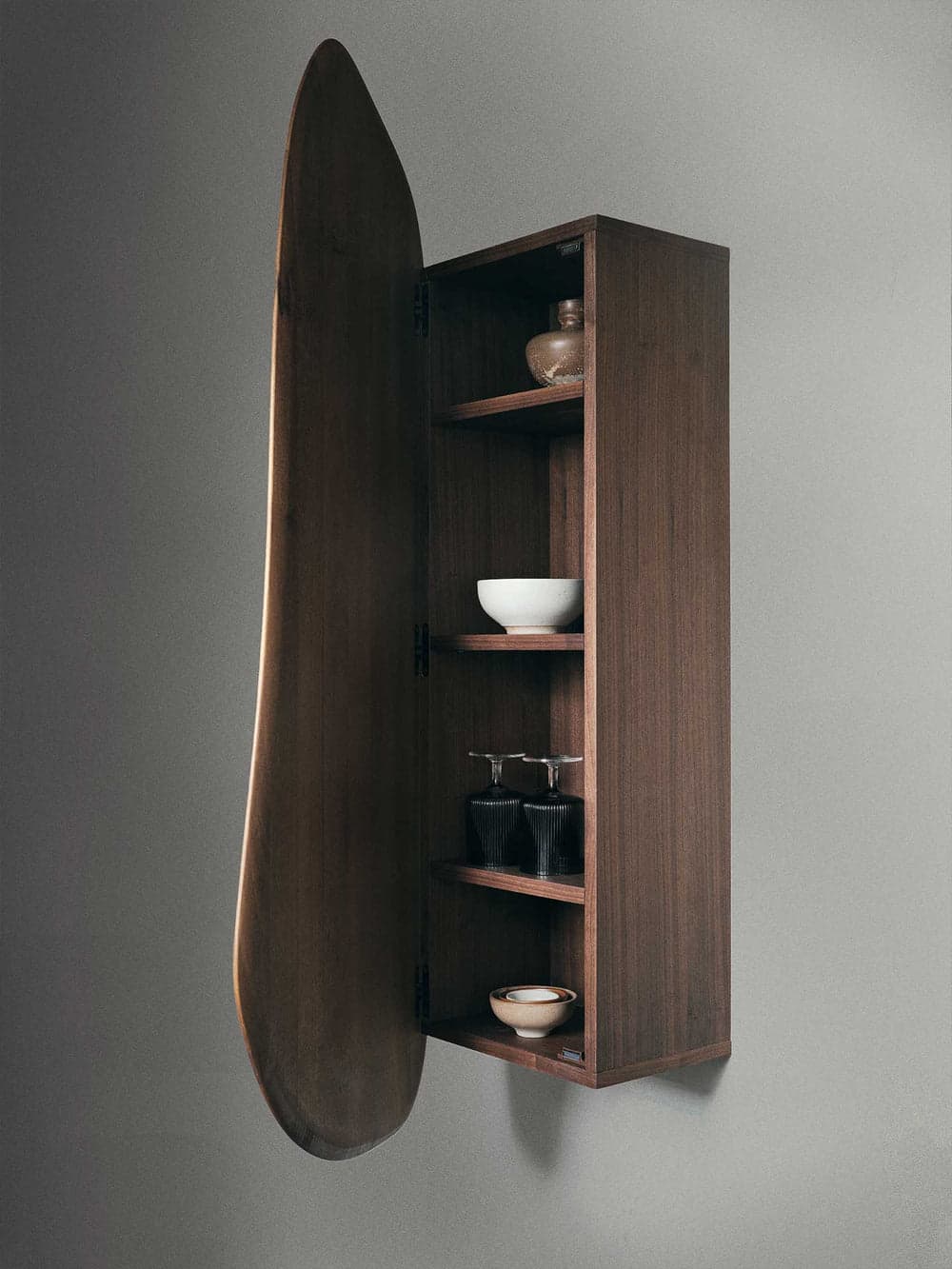 Ferm Living Feve Wall Cabinet - Walnut — фото 3