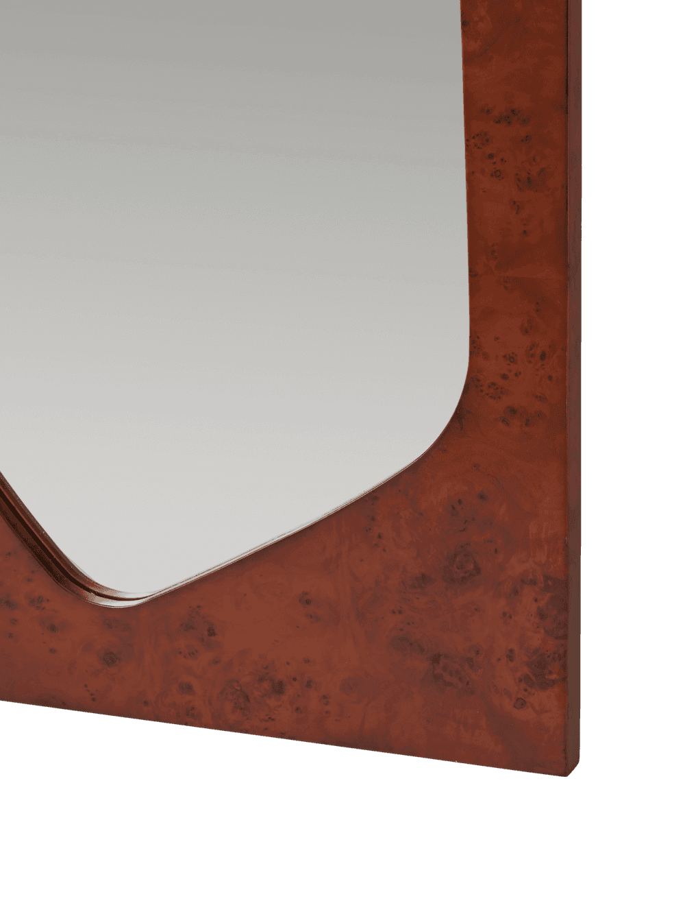 Ferm Living Folia Mirror - Large - Dark Stained Burl — фото 4