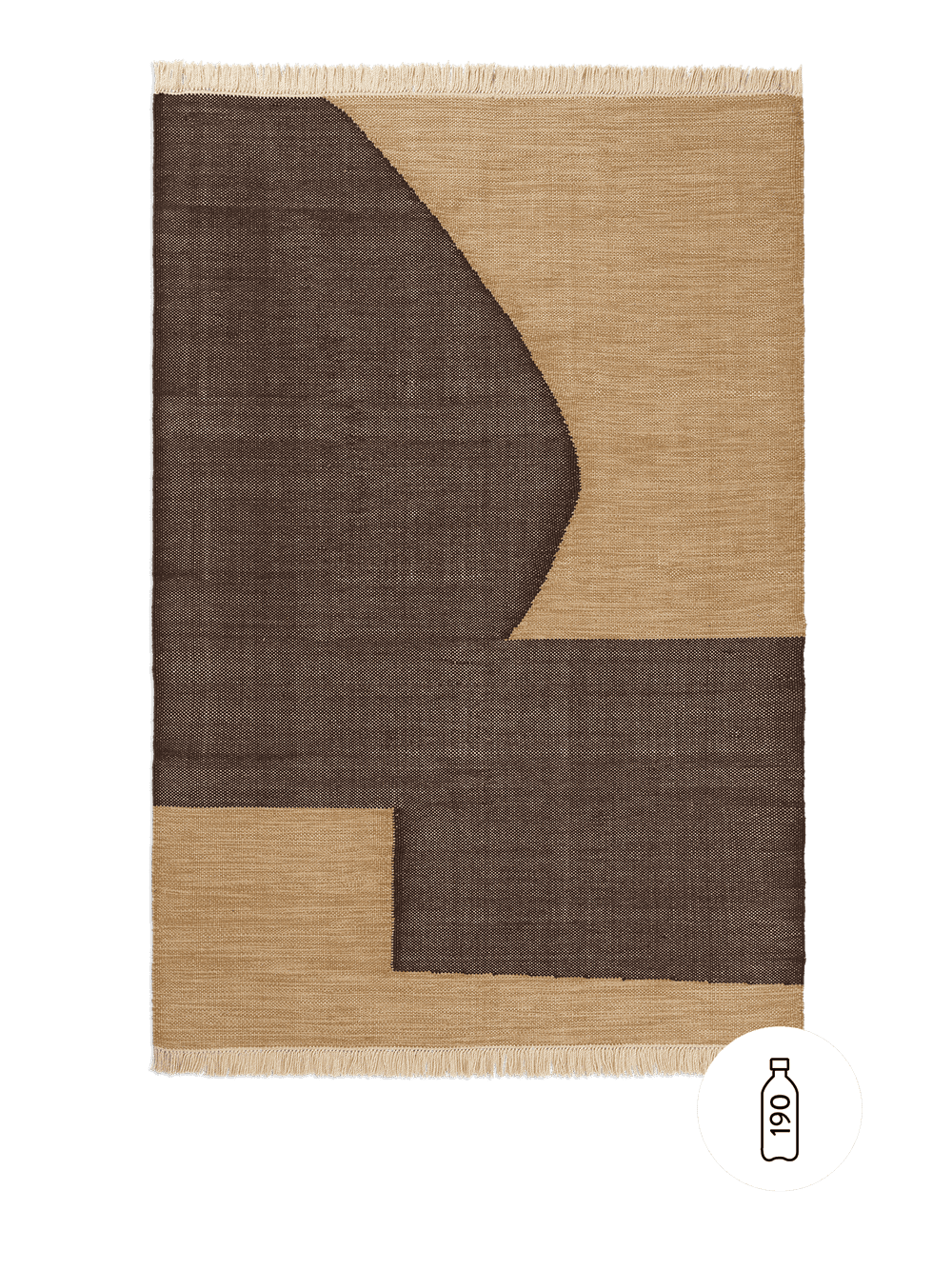 Ferm Living Forene Rug - Tan/Chocolate — фото 2