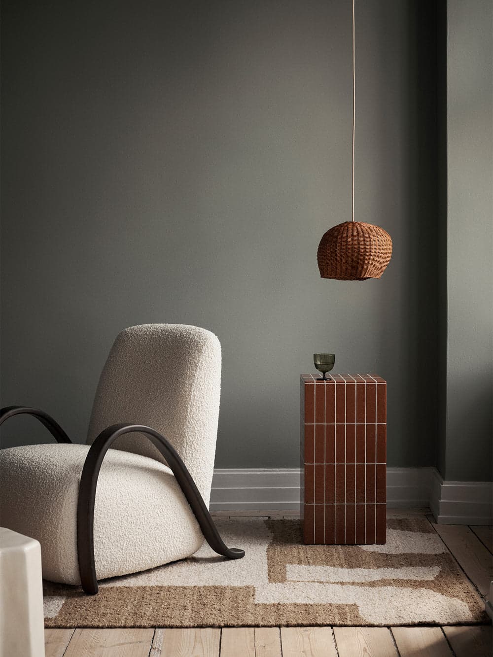 Ferm Living Drape Lampshade - Small - Natural — фото 3