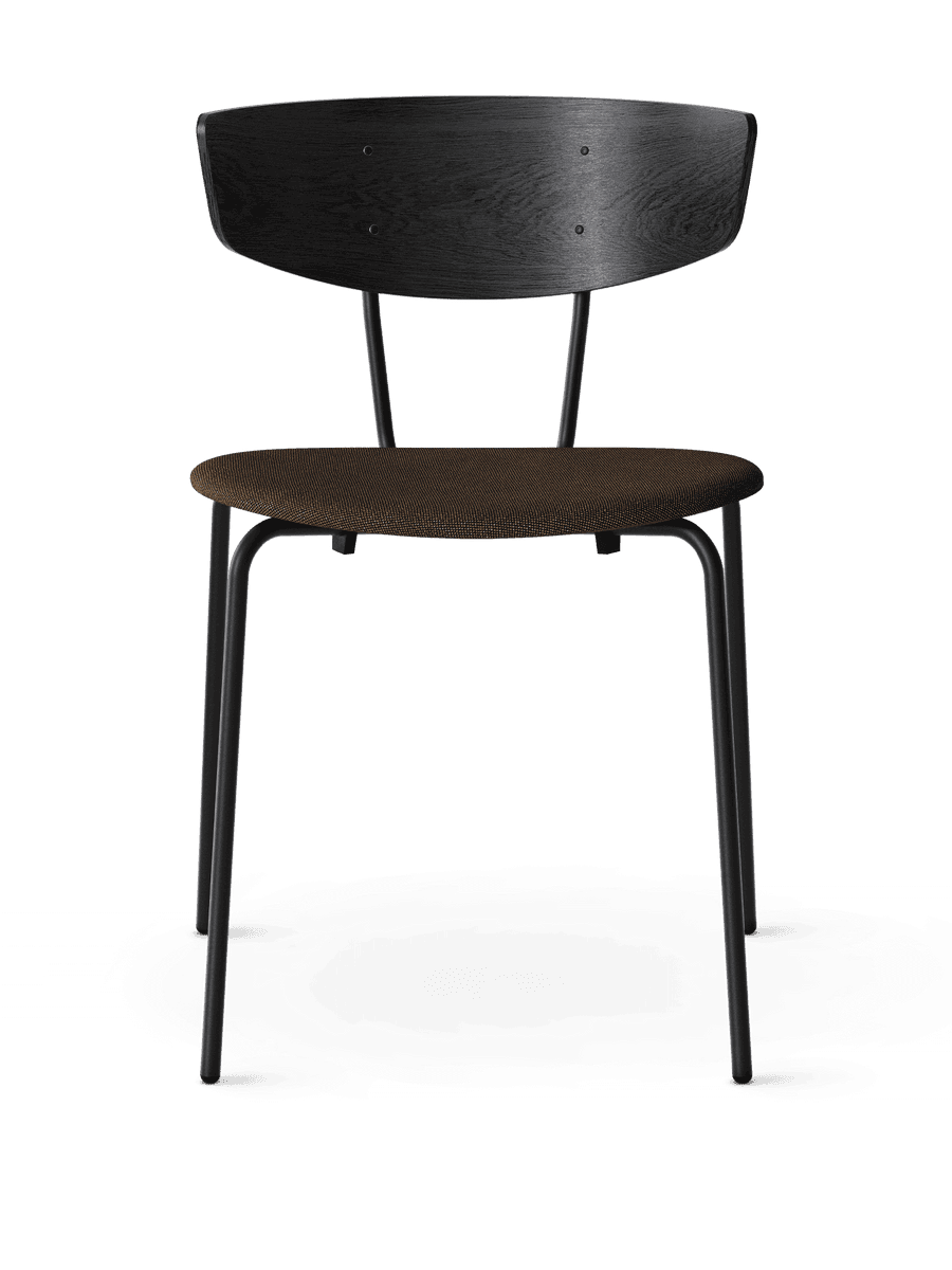 Ferm Living Herman Dining Chair - Hallingdal - Black/Dark Brown