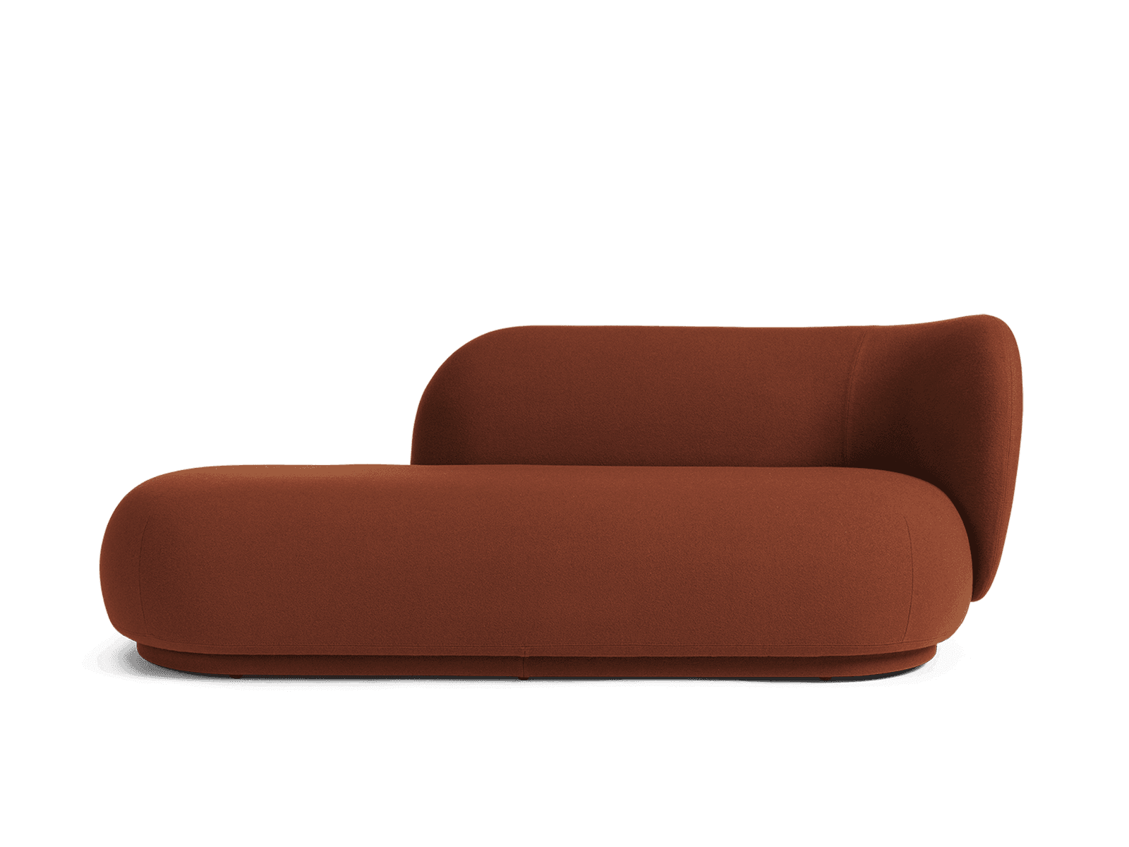 Ferm Living Rico Divan Right - Tonus - Red Brown
