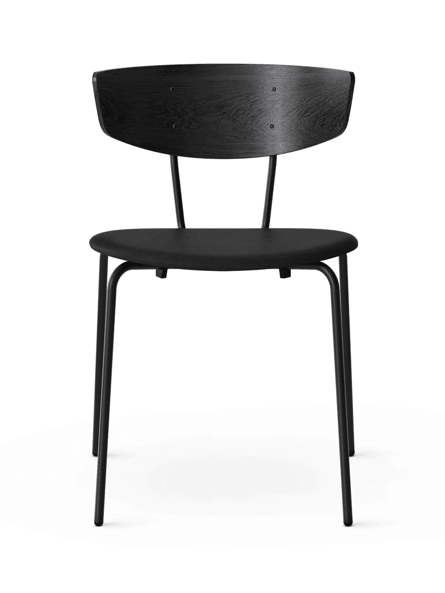 Ferm Living Herman Dining Chair - Envy Leather - Black/Black