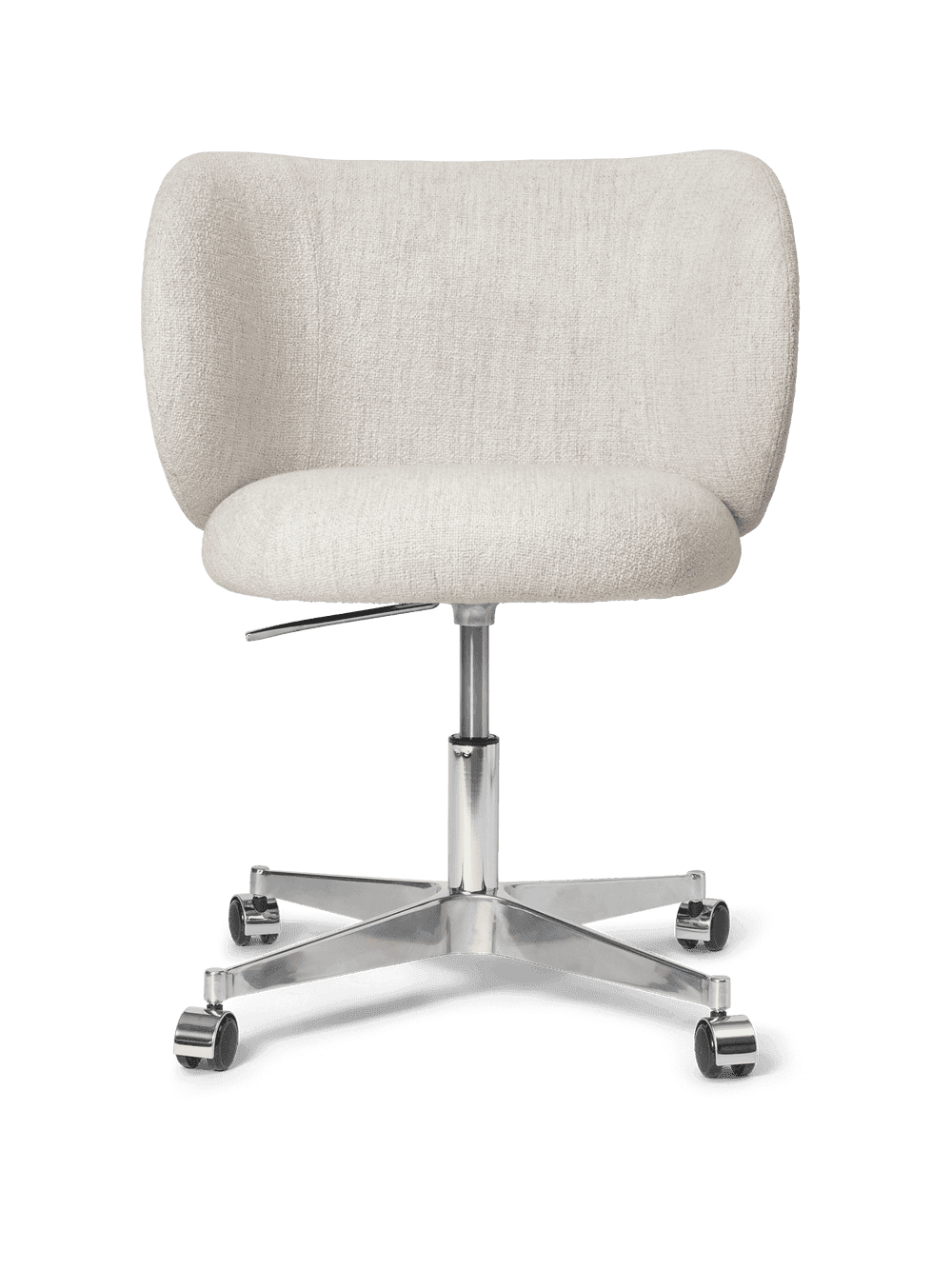 Ferm Living Rico Dining Chair - Castors - Bouclé - Off-White — фото 2