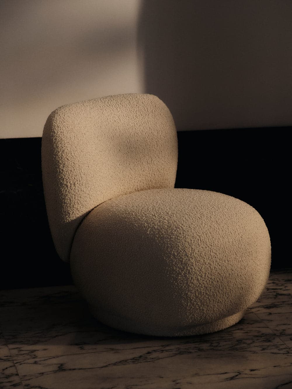 Ferm Living Rico Piccolo Lounge Chair - Nordic Bouclé - Off-White — фото 3