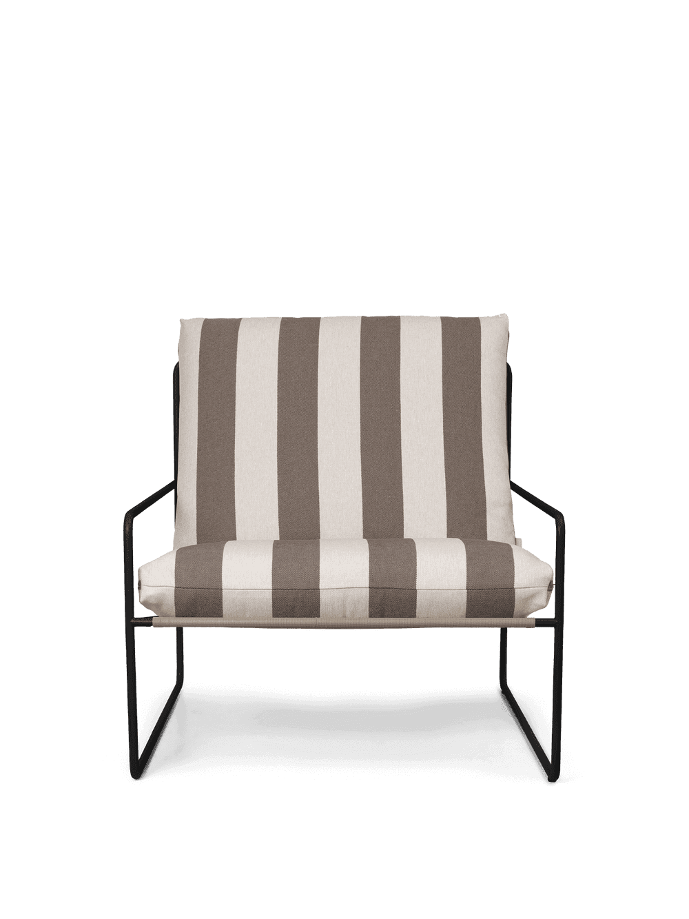 Ferm Living Desert 1-seater - Black - Stripe - Chocolate — фото 3