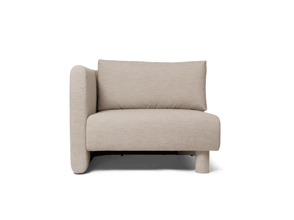 Ferm Living Dase Sofa Armrest Left - Soft Bouclé - Natural — фото 2