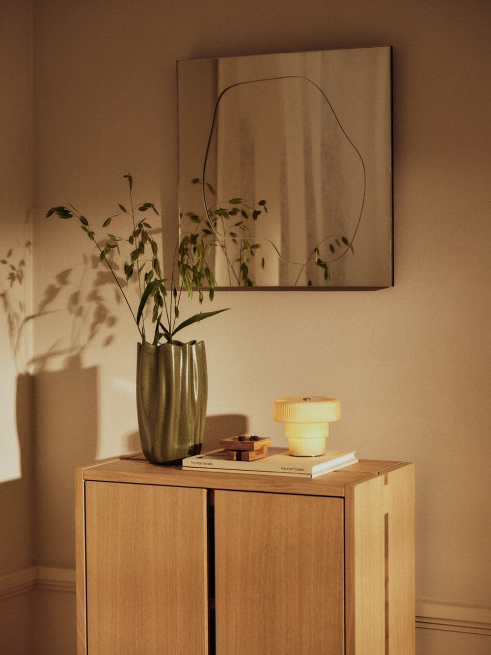 Ferm Living Folia Mirror - Small - Silver — фото 3