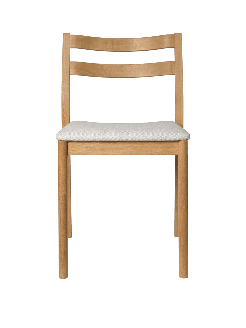 Ferm Living Boda Dining Chair - Upholstered Seat - Staple - Natural Oak/Off-White — фото 2