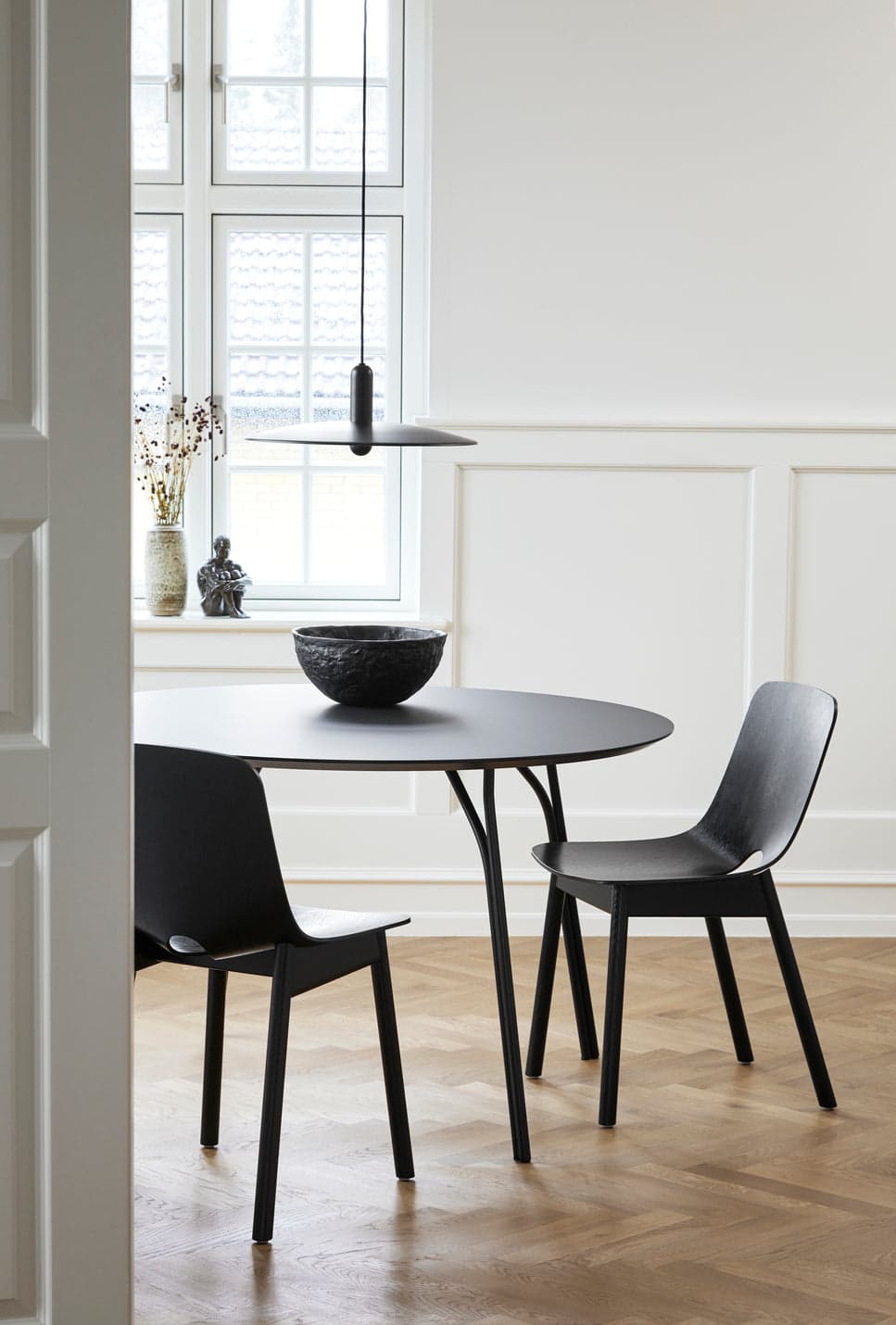 WOUD Tree dining table (120 cm) - Beige/black — фото 5