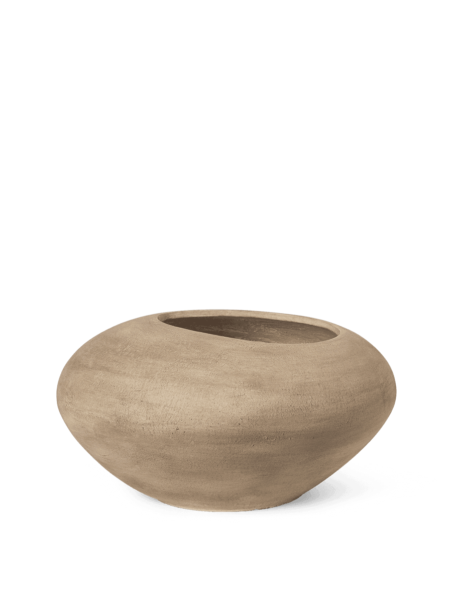 Ferm Living Dodu Pot - Low - Brown