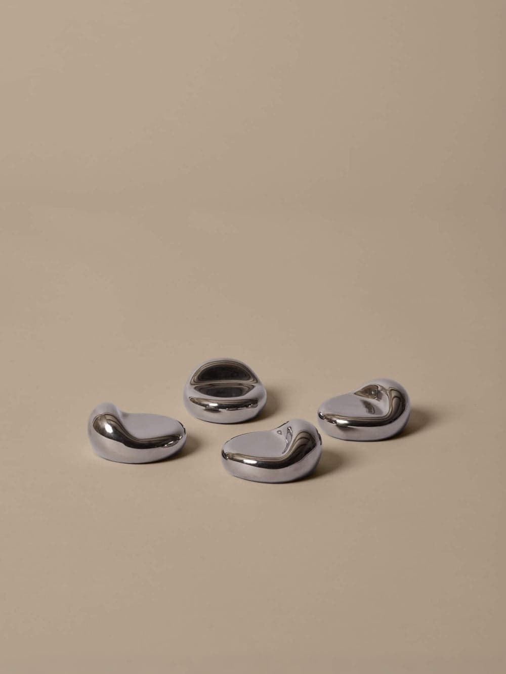 Ferm Living Nube Planter Feet - Set of 4 - Silver — фото 4