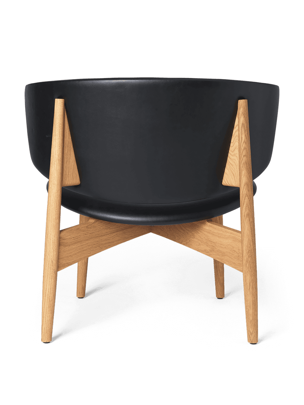 Ferm Living Herman Lounge Chair - Wood - Vegea - Natural Oak/Black — фото 8