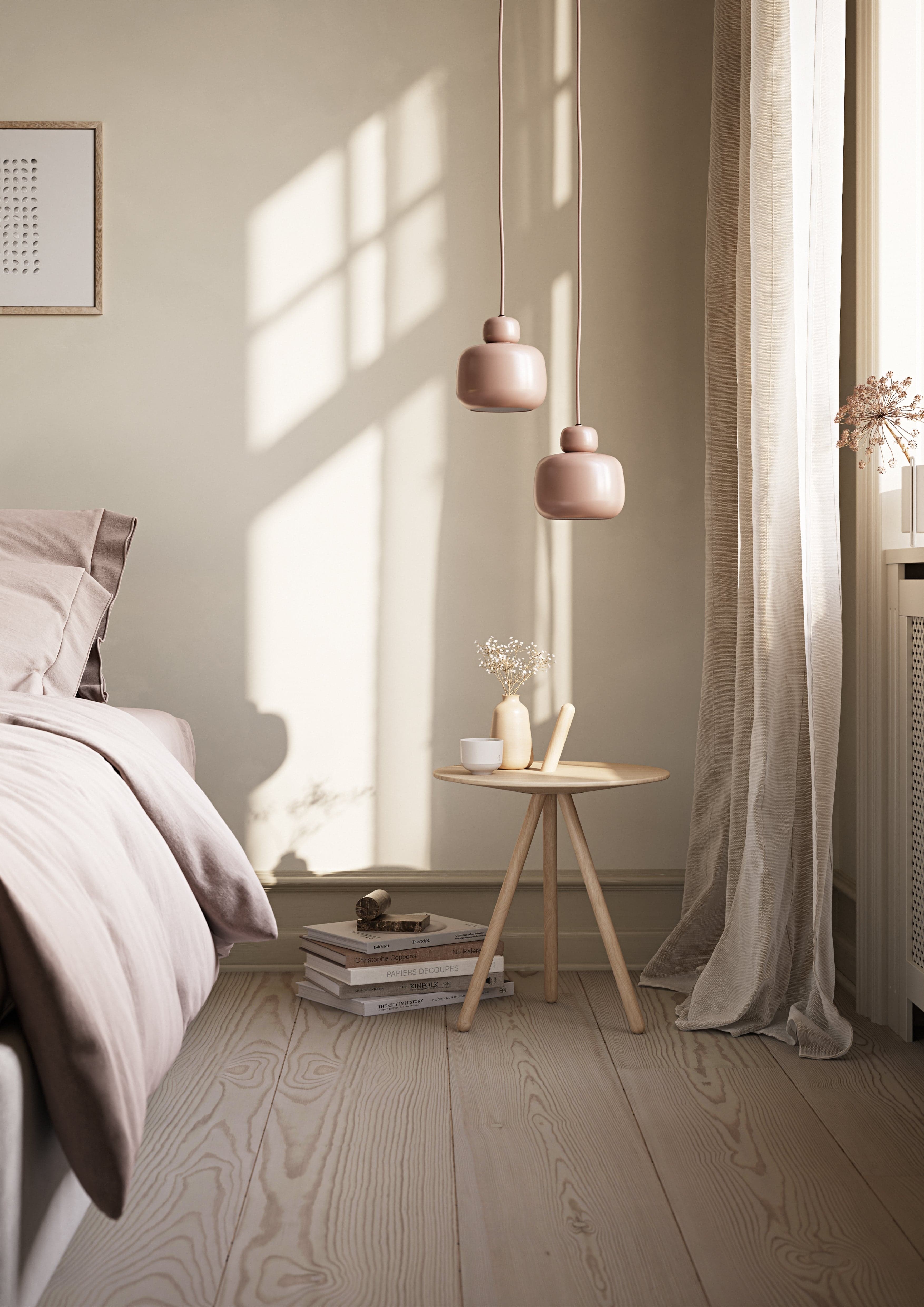 WOUD Stone pendant (Small) - Dusty rose — фото 3