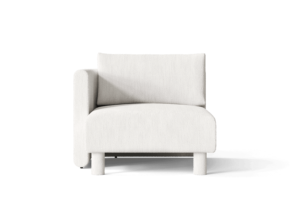 Ferm Living Dase Sofa Chaise Longue Left - Bouclé - Off-white — фото 2