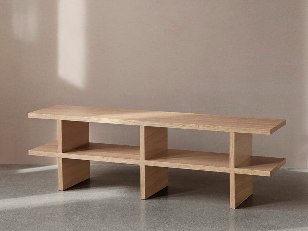 Ferm Living Kona Bench - Natural Oak Veneer — фото 3