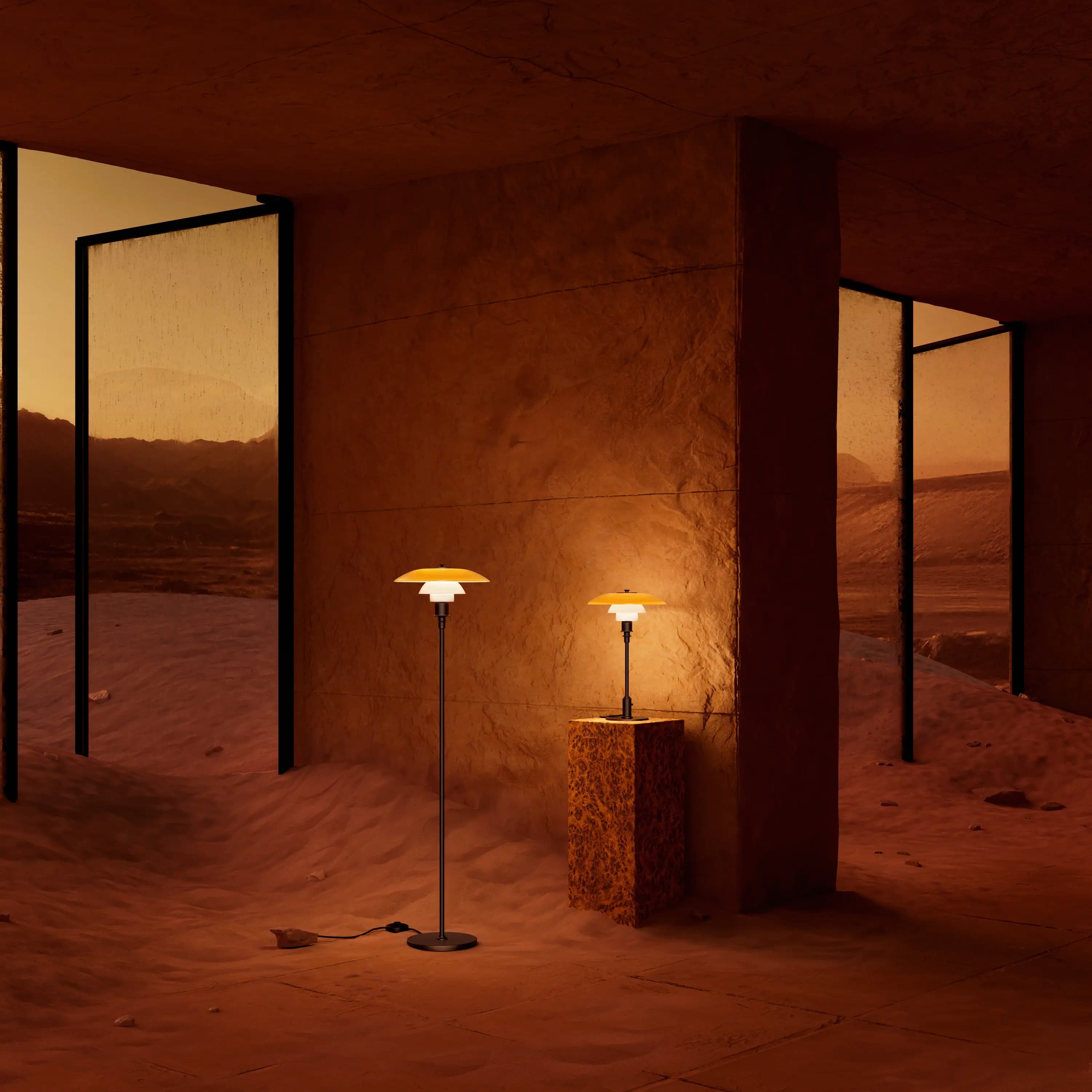 Louis Poulsen PH 3½-2½ Floor Lamp Centenary Edition Amber/opal white — фото 7