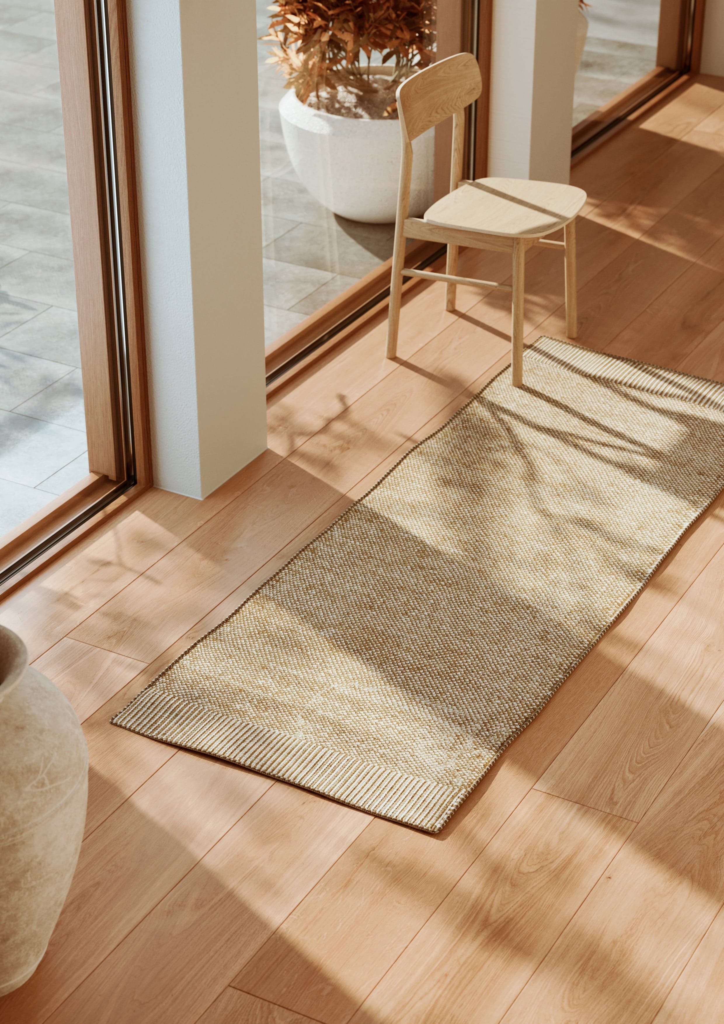 WOUD Rombo rug (75 X 200) - Brown — фото 3