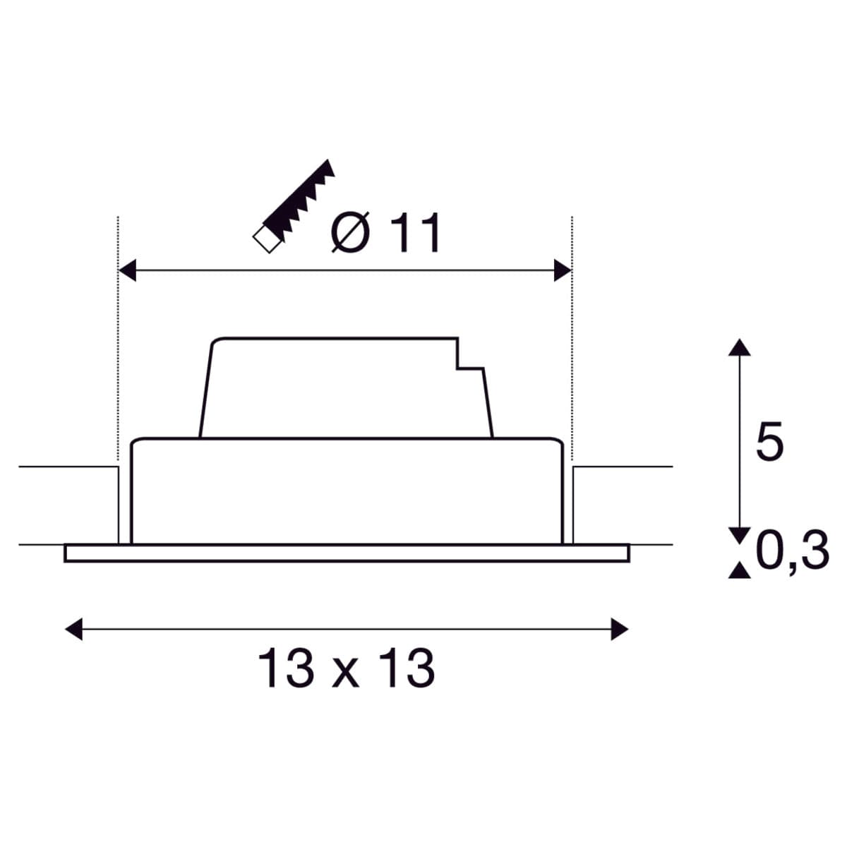 SLV NEW TRIA 1 SET recessed fitting — фото 3