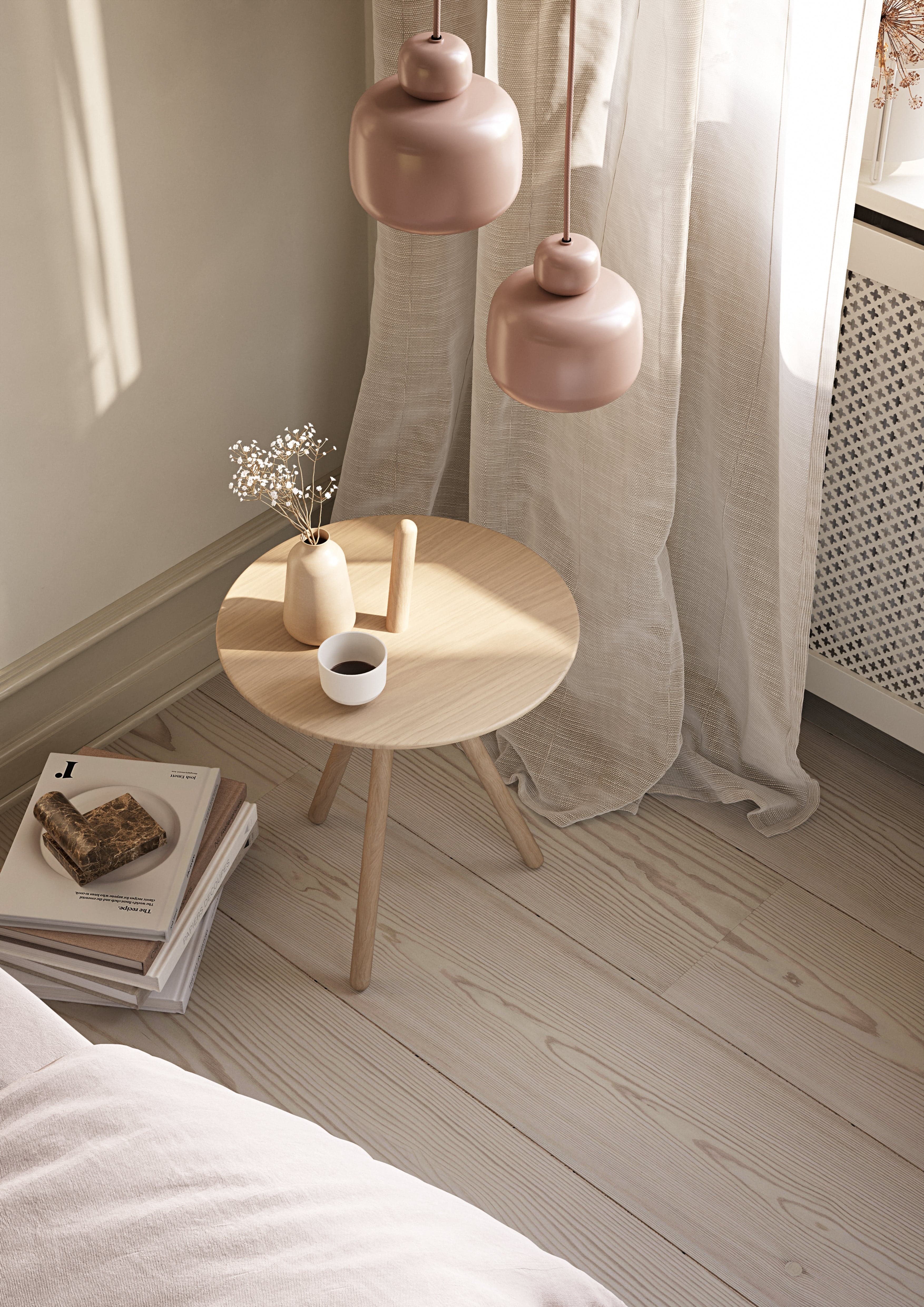 WOUD Stone pendant (Small) - Dusty rose — фото 4