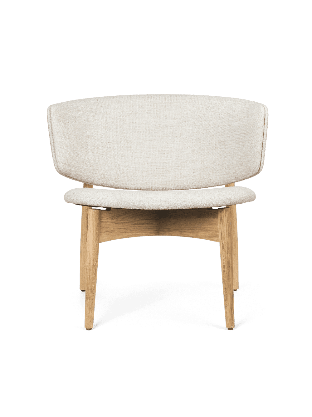 Ferm Living Herman Lounge Chair - Wood - Bouclé - Oak/Off-White — фото 2