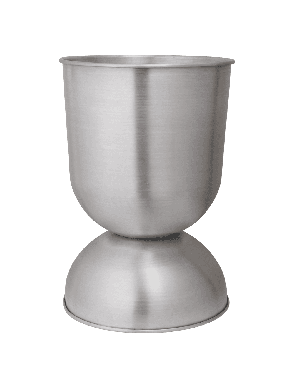 Ferm Living Hourglass Pot - Large - Aluminium — фото 2