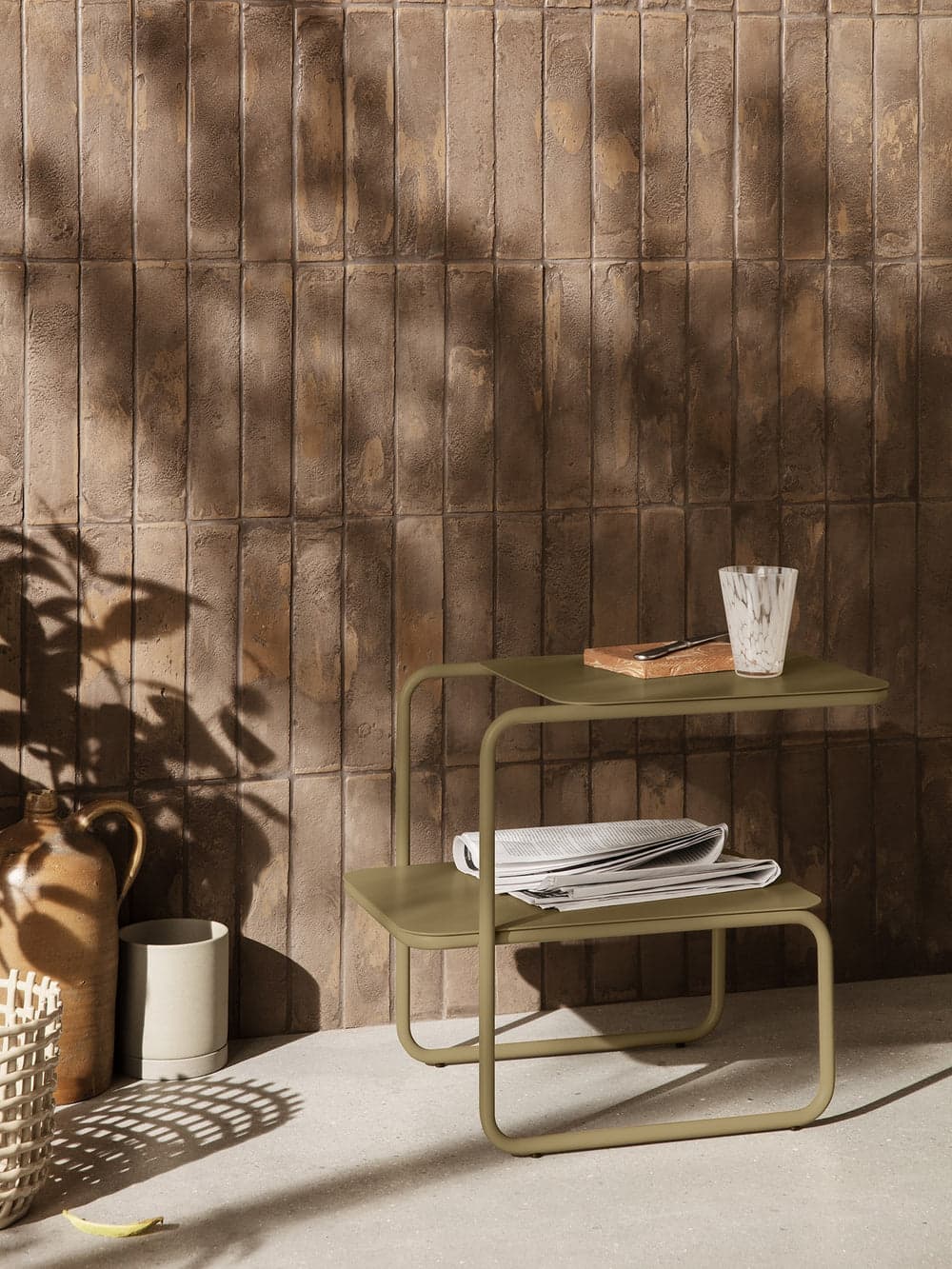 Ferm Living Level Side Table - Olive — фото 3