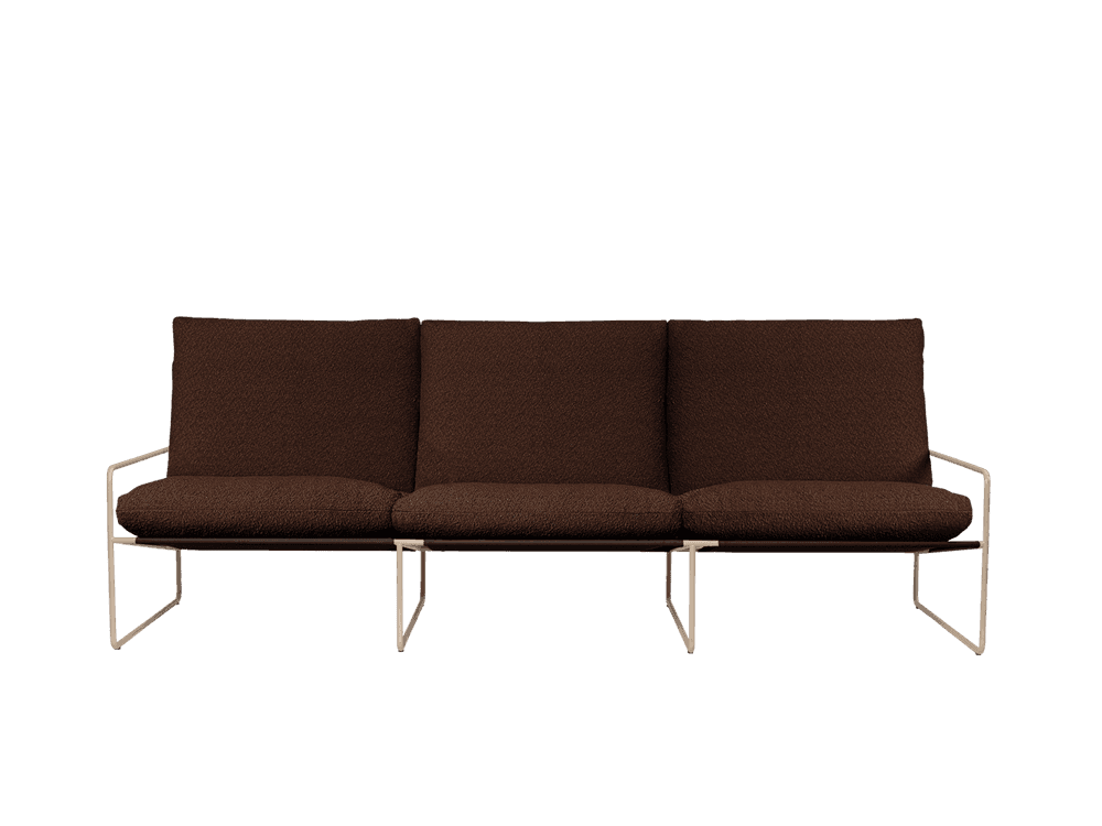 Ferm Living Desert 3-seater - Cashmere - Pure Bouclé - Chestnut — фото 2