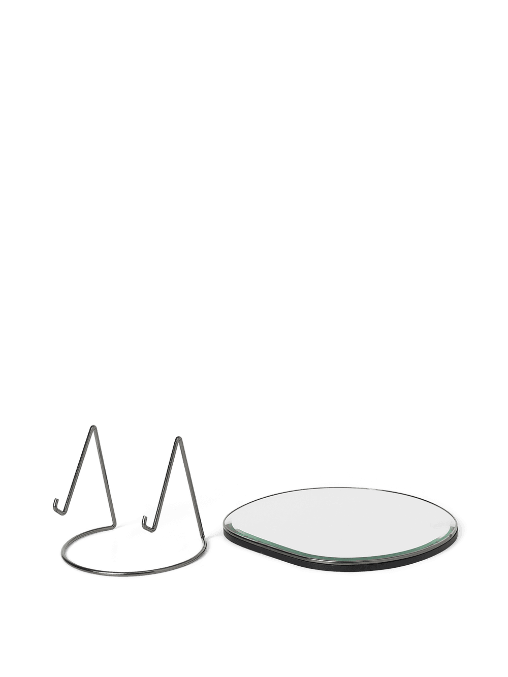 Ferm Living Pond Table Mirror - Dark Chrome — фото 4