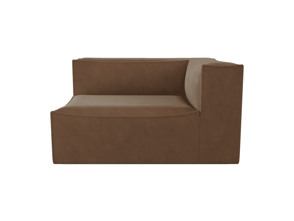 Ferm Living Catena Sofa Armrest Right L401 - Rich Velvet - Soft Brown — фото 2