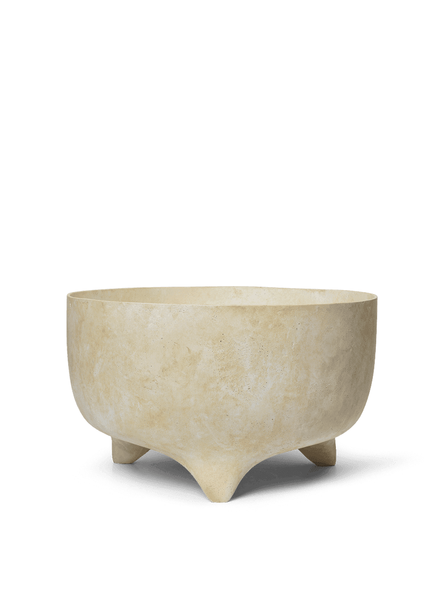 Ferm Living Evoke Pot - Low - Warm Sand