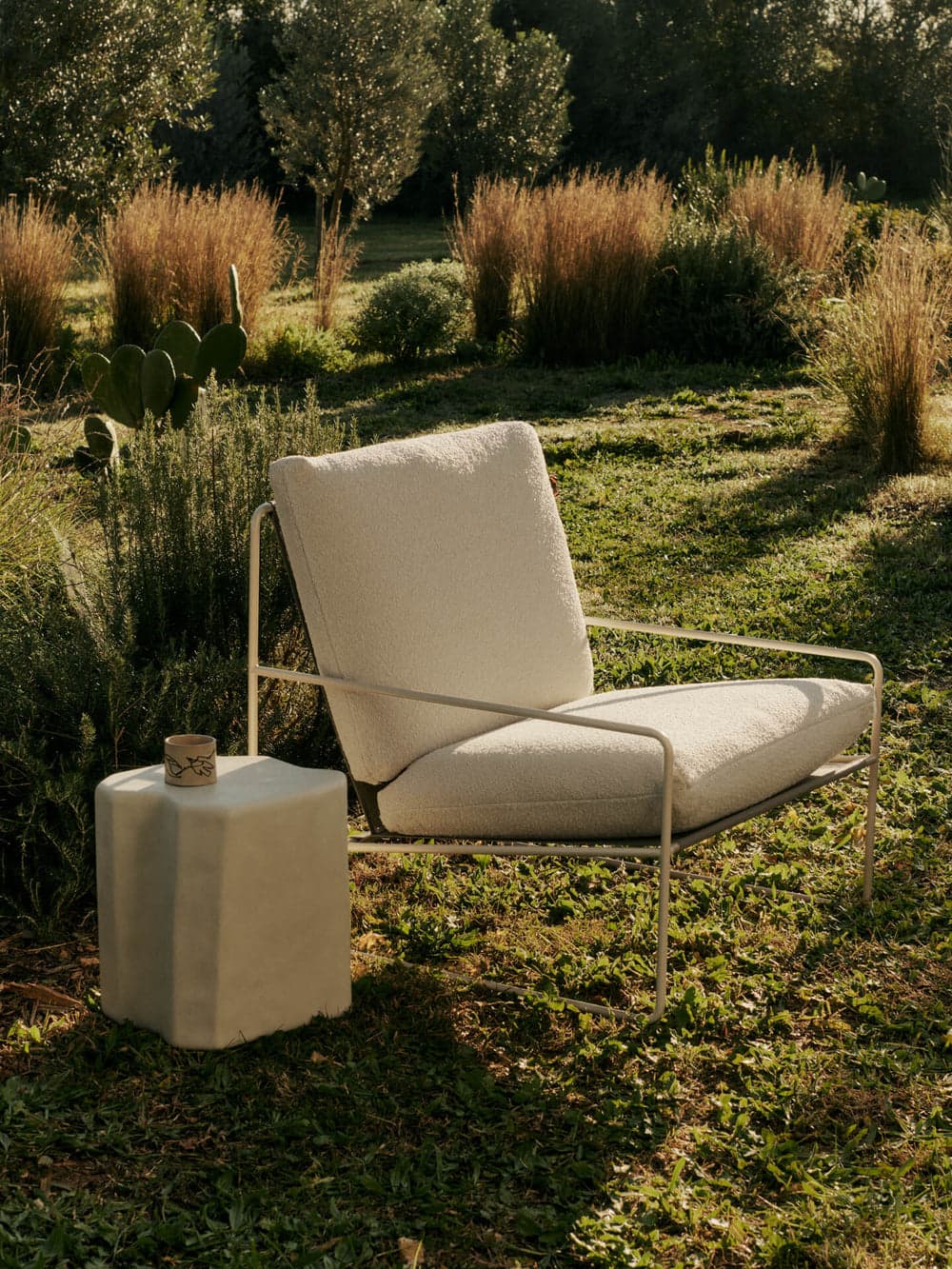Ferm Living Desert 1-seater - Cashmere - Pure Bouclé - Off-White — фото 3