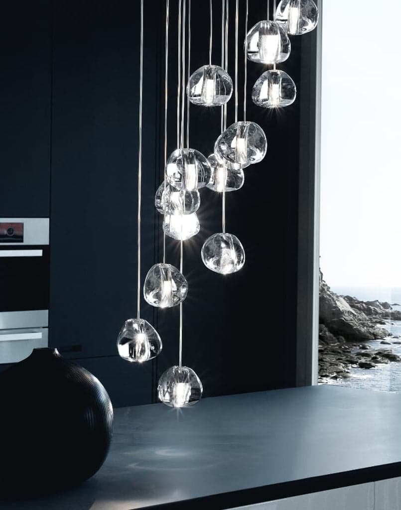 Terzani Mizu 15 rectangular multi light pendant — фото 4