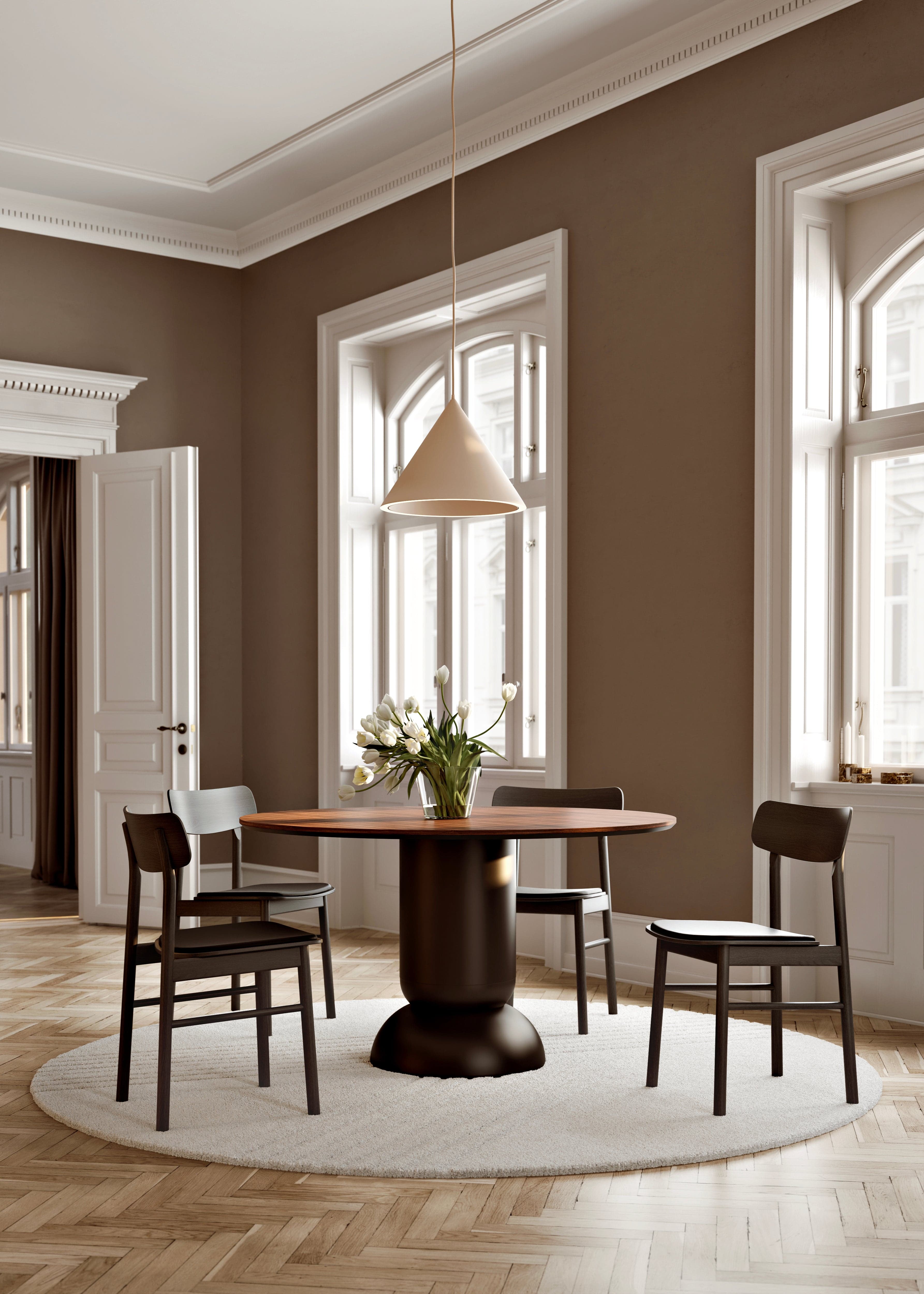 WOUD Ludo dining table (130 cm) - Walnut — фото 3