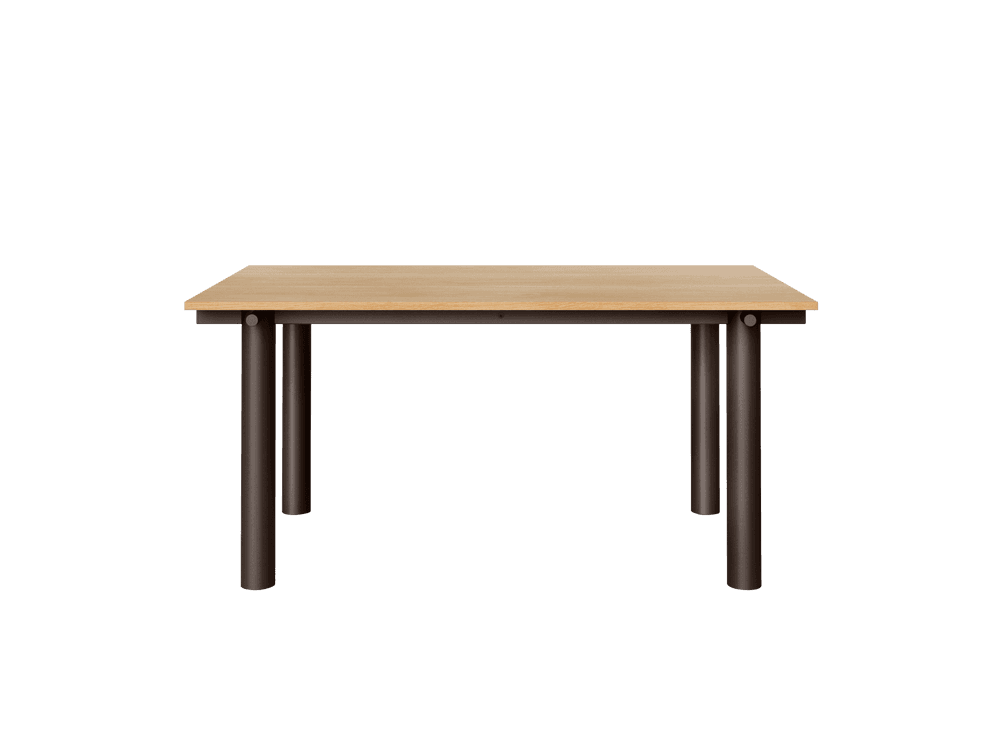 Ferm Living Atura Dining Table - Dark Chocolate/Natural Oak Veneer — фото 3