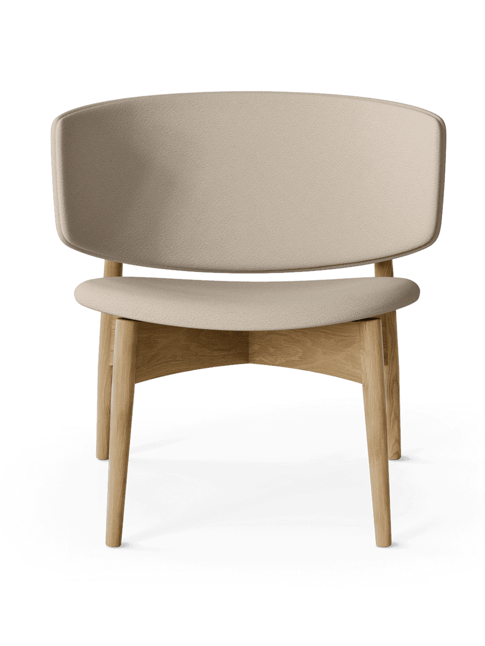 Ferm Living Herman Lounge Chair - Wood - Grain - Oak/Cashmere — фото 2