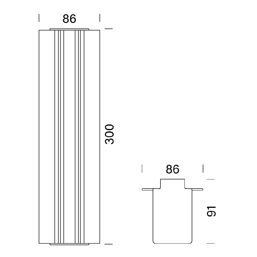 Уличное бра Platek Fessura modulo base — фото 3