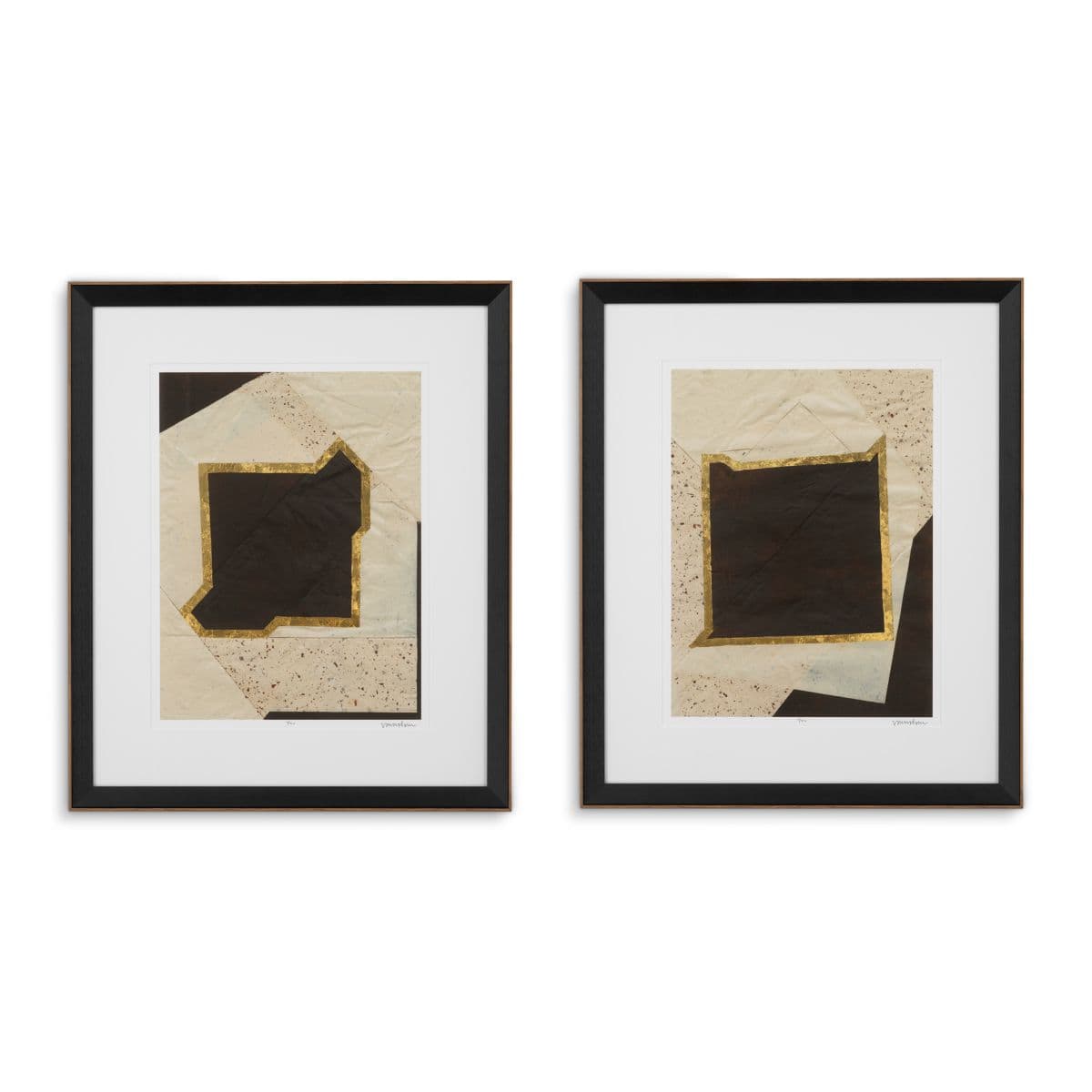 Eichholtz Print Creased Umber by Vanna Lam set of 2