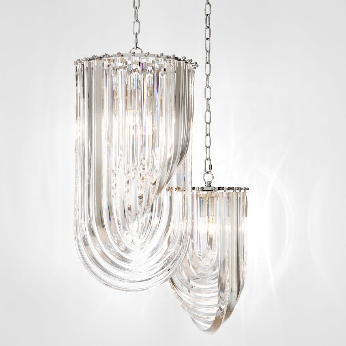 Подвесной светильник Eichholtz Chandelier Murano ø25cm — фото 3