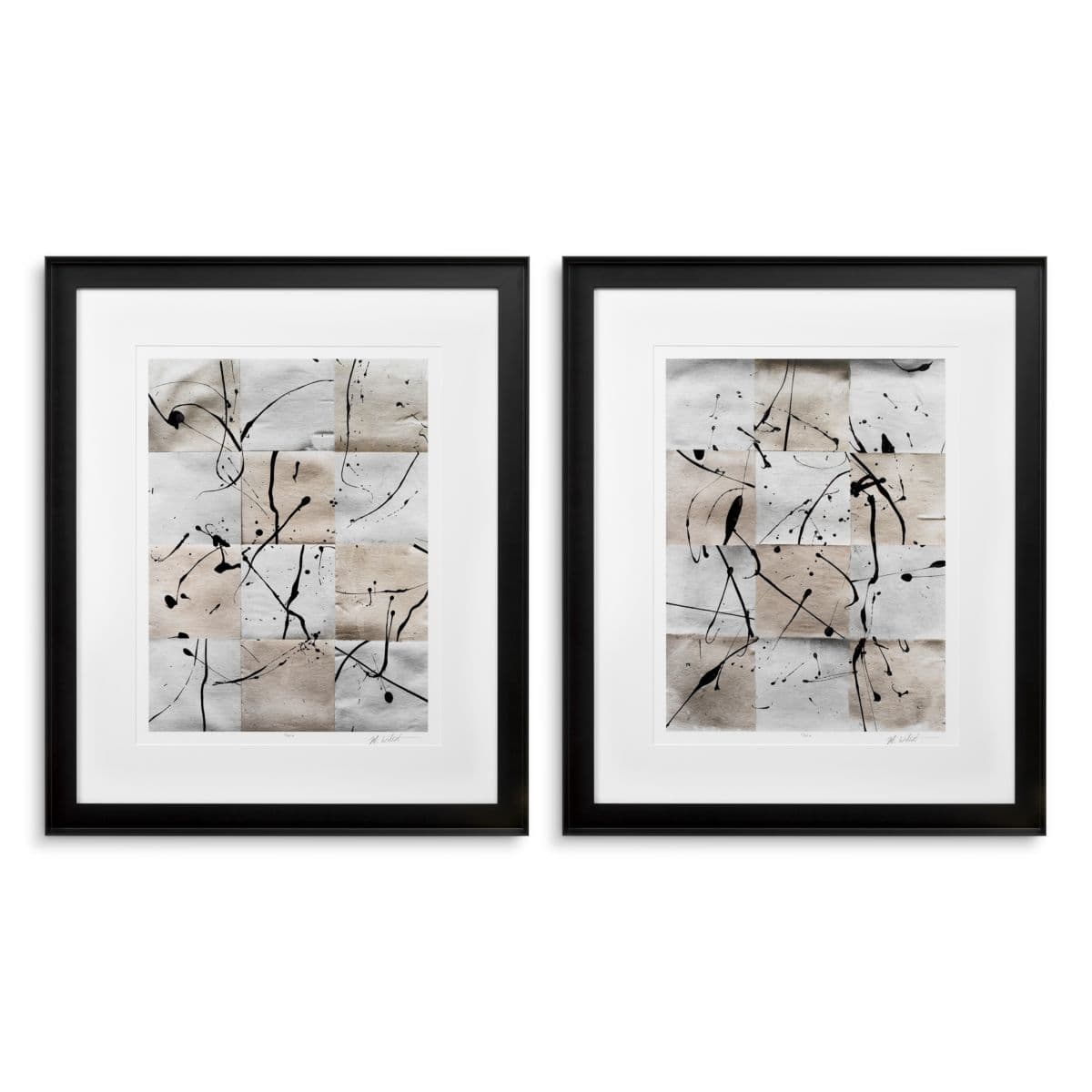 Eichholtz Print Ink Casting by Michael Willett set of 2