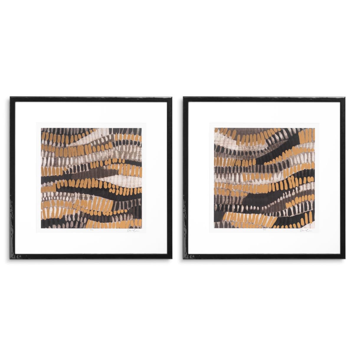 Eichholtz Print Metallic Undulation by June Erica Vess set 2